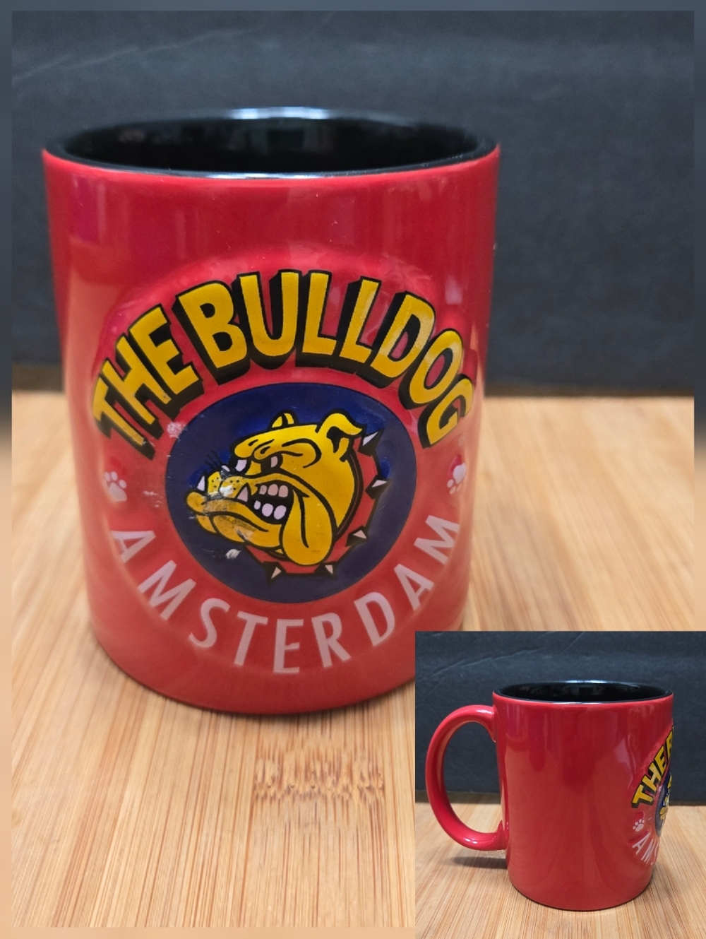 Red Amsterdam Coffee Shop Bulldog 3D Coffee Mug Tea Cup  gottahave